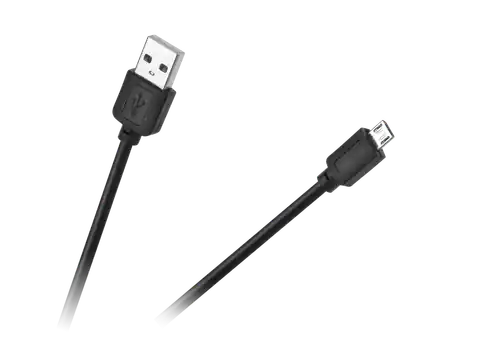 ⁨Kabel USB - micro USB M-Life czarny 1m⁩ w sklepie Wasserman.eu