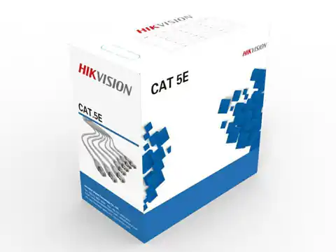 ⁨Hikvision- Przewód U/UTP cat.5e 305m kolor szary⁩ w sklepie Wasserman.eu