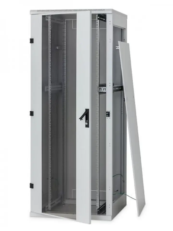 ⁨Triton 19" Rack 45U/600x600,NEW glass grey Freestanding rack⁩ at Wasserman.eu