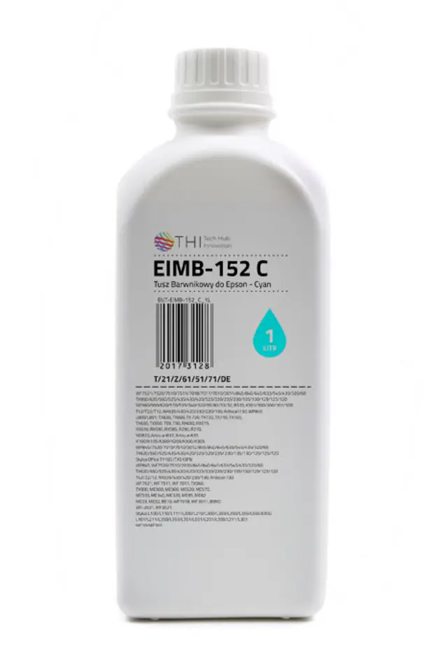 ⁨Bottle Cyan Epson 1L Dye - high density ink INK-MATE EIMB152⁩ at Wasserman.eu