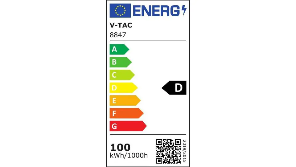 ⁨Projektor LED V-TAC 100W 135Lm/W SAMSUNG CHIP Czarny VT-44101 6500K 11480lm 5 Lat Gwarancji⁩ at Wasserman.eu