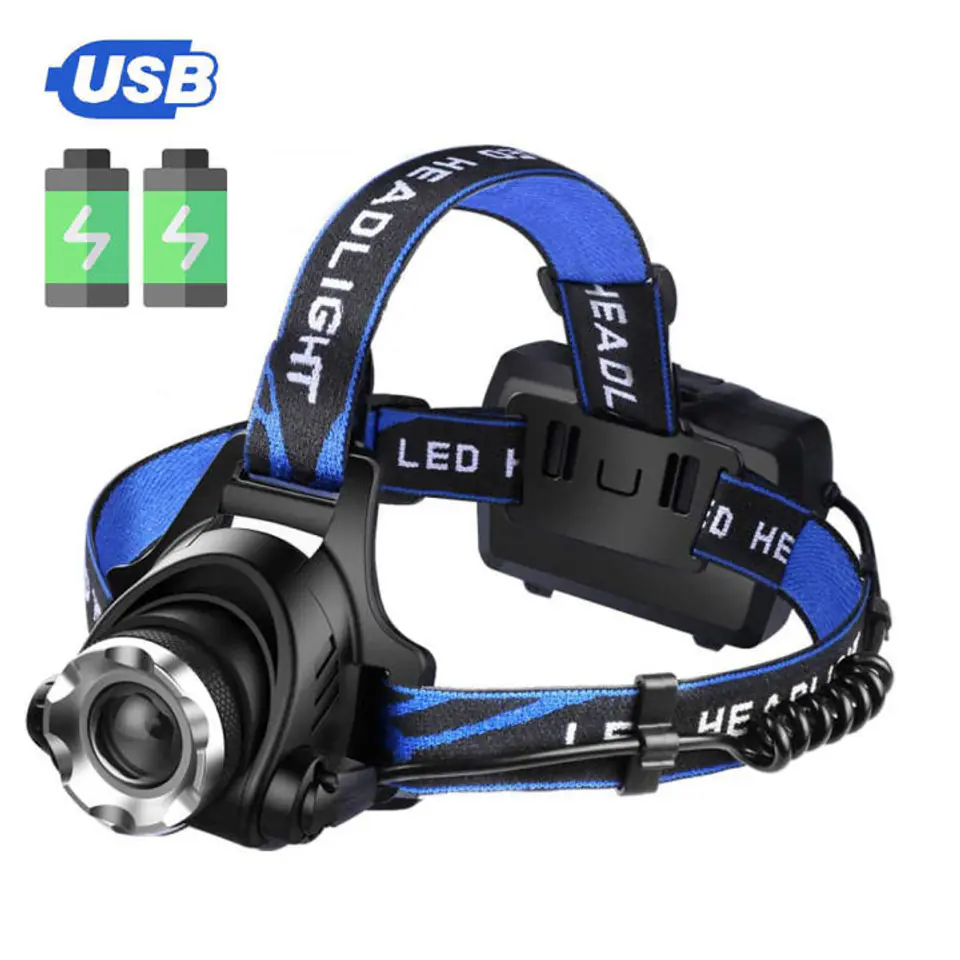 ⁨EXTRALINK SMARTLIFE LATARKA CZOLOWA HEADLIGHT LED EFL-057 LOKI USB-PORT⁩ w sklepie Wasserman.eu