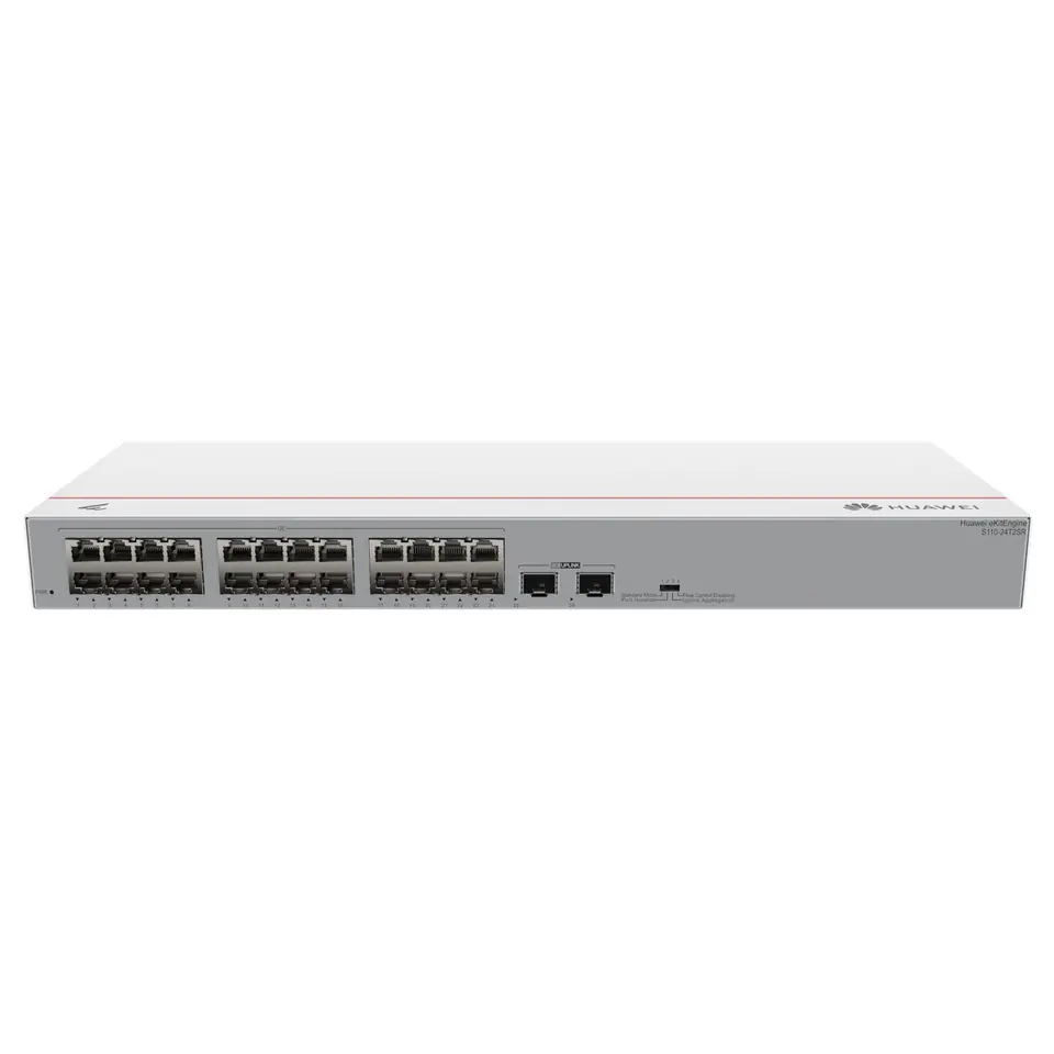 ⁨HUAWEI SWITCH S110-24T2SR (24*GE PORTS, 2*GE SFP PORTS, AC POWER)⁩ w sklepie Wasserman.eu