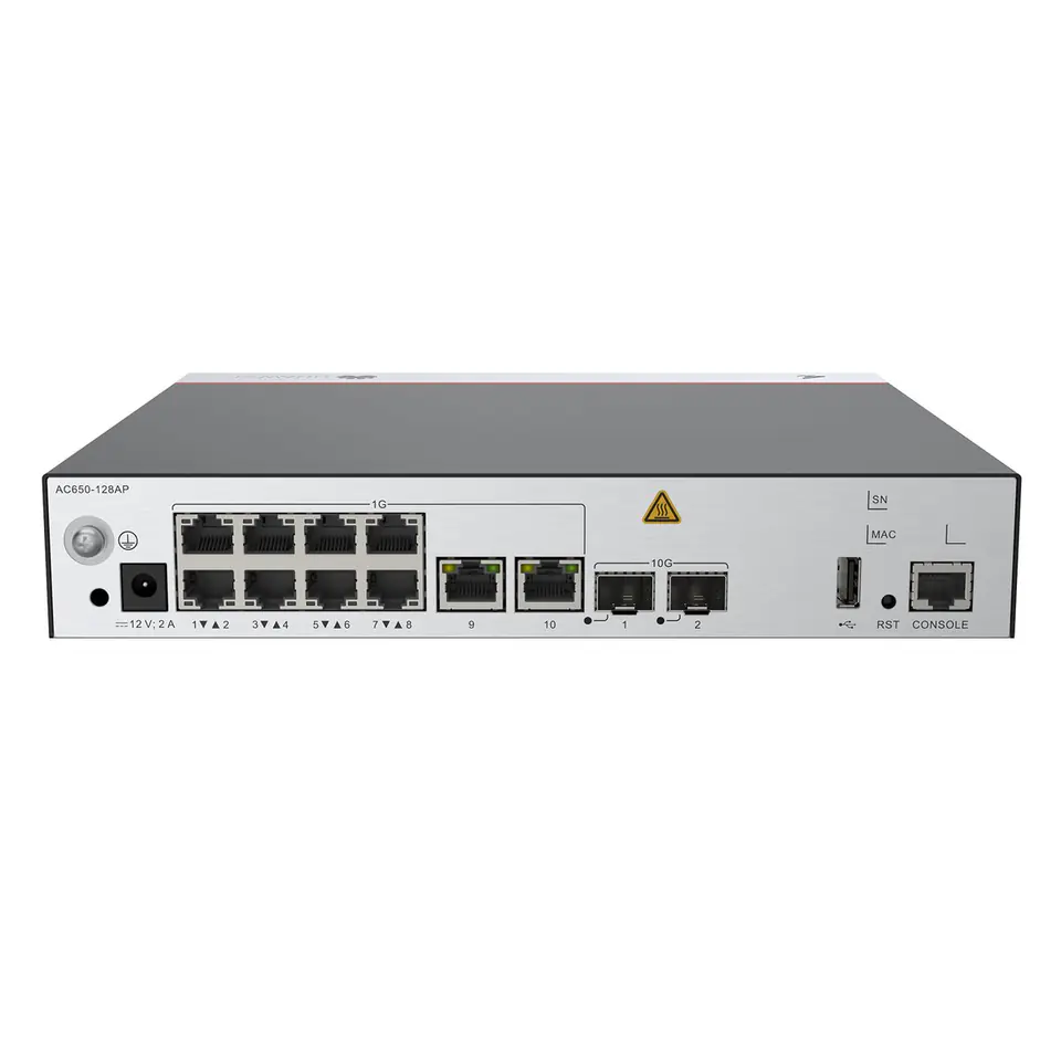 ⁨HUAWEI AP CONTROLLER AC650-128AP MAINFRAME (10*GE PORTS, 2*10GE SFP+ PORTS, WITH THE AC/DC ADAPTER)⁩ w sklepie Wasserman.eu