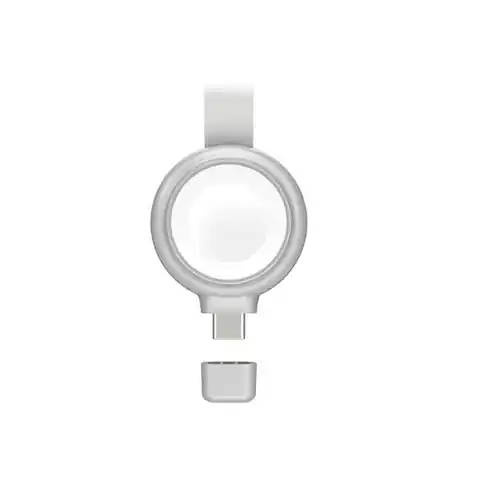 ⁨4smarts Ładowarka indukcyjna MFI Fast Charger dla Apple Watch srebrna/silver 541000⁩ w sklepie Wasserman.eu