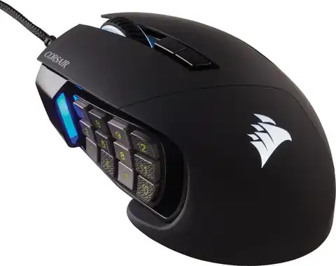 ⁨Corsair Gaming Mouse Scimitar RGB Elite Optyczny Przewodowy 17 18000 dpi czarny⁩ w sklepie Wasserman.eu