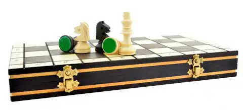 ⁨CHESS CHECKERS 2in1 WOODEN POLISH PRODUCT⁩ at Wasserman.eu