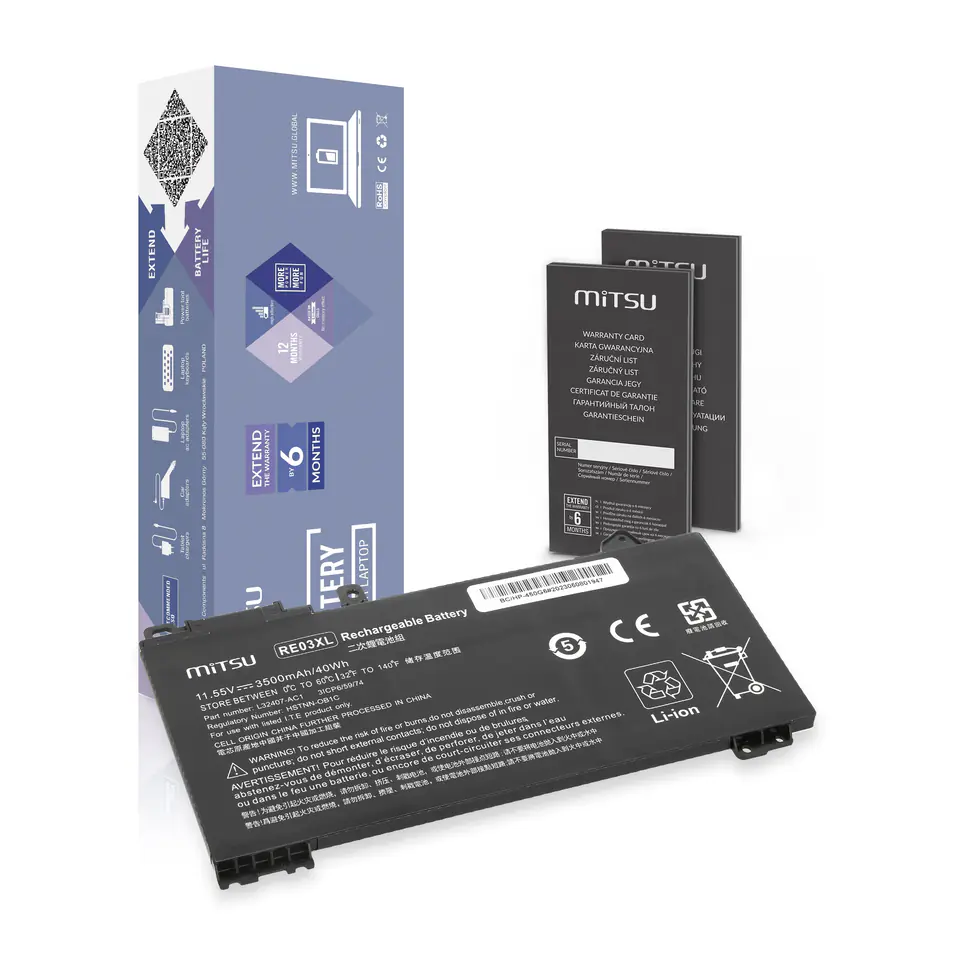 ⁨Bateria Mitsu do HP 430 G6, 450 G6⁩ w sklepie Wasserman.eu