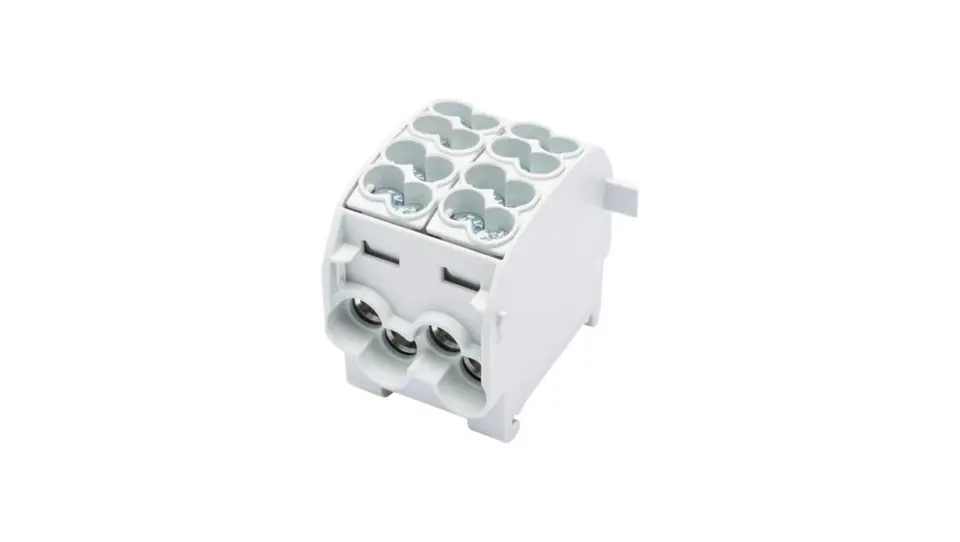 ⁨Blok rozdzielczy-odgałęźny Al/Cu SCB 25-2 (80120) SIMBLOCK jednobiegunowy 2x25mm2 szary 81505002⁩ w sklepie Wasserman.eu