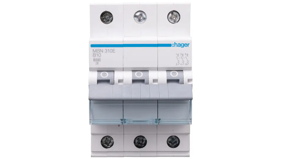⁨Wyłącznik nadprądowy 3P B 10A 6kA AC MBN310E⁩ w sklepie Wasserman.eu