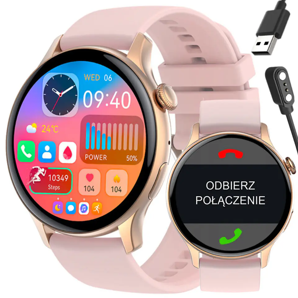 ⁨SMARTWATCH DAMSKI Rubicon RNCF10 - TRYBY SPORTOWE, MONITOR SNU (sr055b)⁩ w sklepie Wasserman.eu