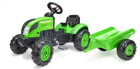 ⁨FALK Country Farmer Traktorek na Pedały z Przyczepką Zielony 2-5 lat⁩ w sklepie Wasserman.eu