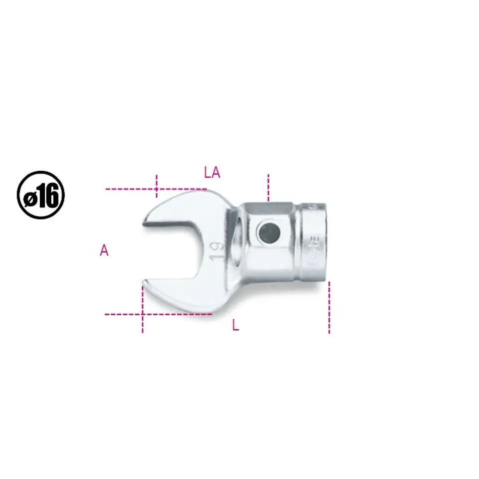 ⁨Końcówka wtykowa płaska 12 mm, króciec 16 mm, 642 Beta⁩ w sklepie Wasserman.eu