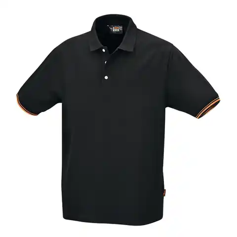 ⁨Koszulka polo 7547N czarna z trzema guzikami, roz. S Beta⁩ w sklepie Wasserman.eu