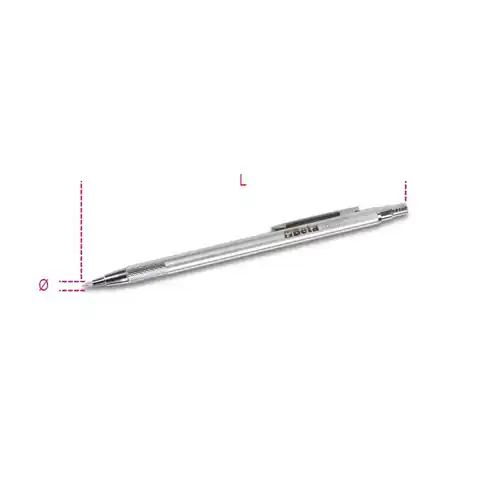 ⁨Rysik traserski ołówkowy z końcówką z hartowanej stali 150 mm, 1688PC Beta⁩ w sklepie Wasserman.eu