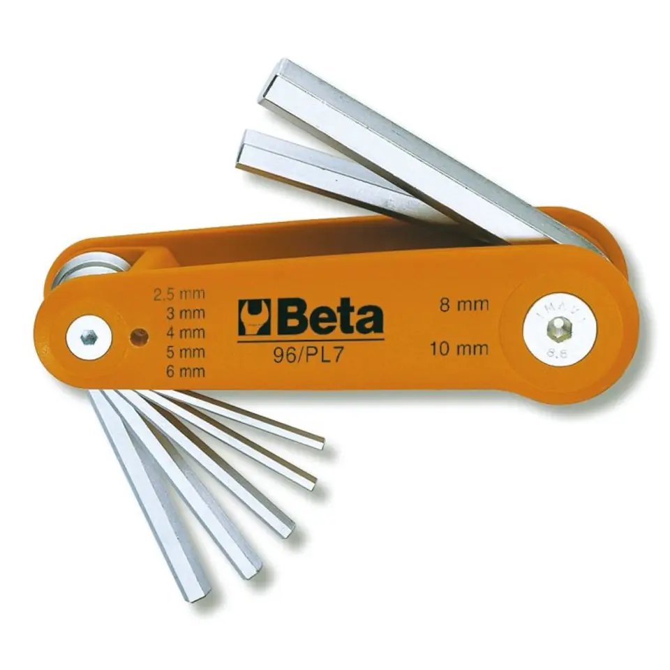 ⁨Zestaw 7 kluczy trzpieniowych imbusowych 2.5-10 mm w rękojeści, 96/BG7 Beta⁩ w sklepie Wasserman.eu