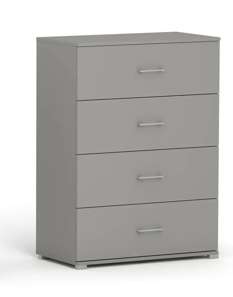 ⁨Komoda POLA 4s SZARA - 4 szerokości do wyboru. pojemna komoda W kolorze szarym⁩ w sklepie Wasserman.eu