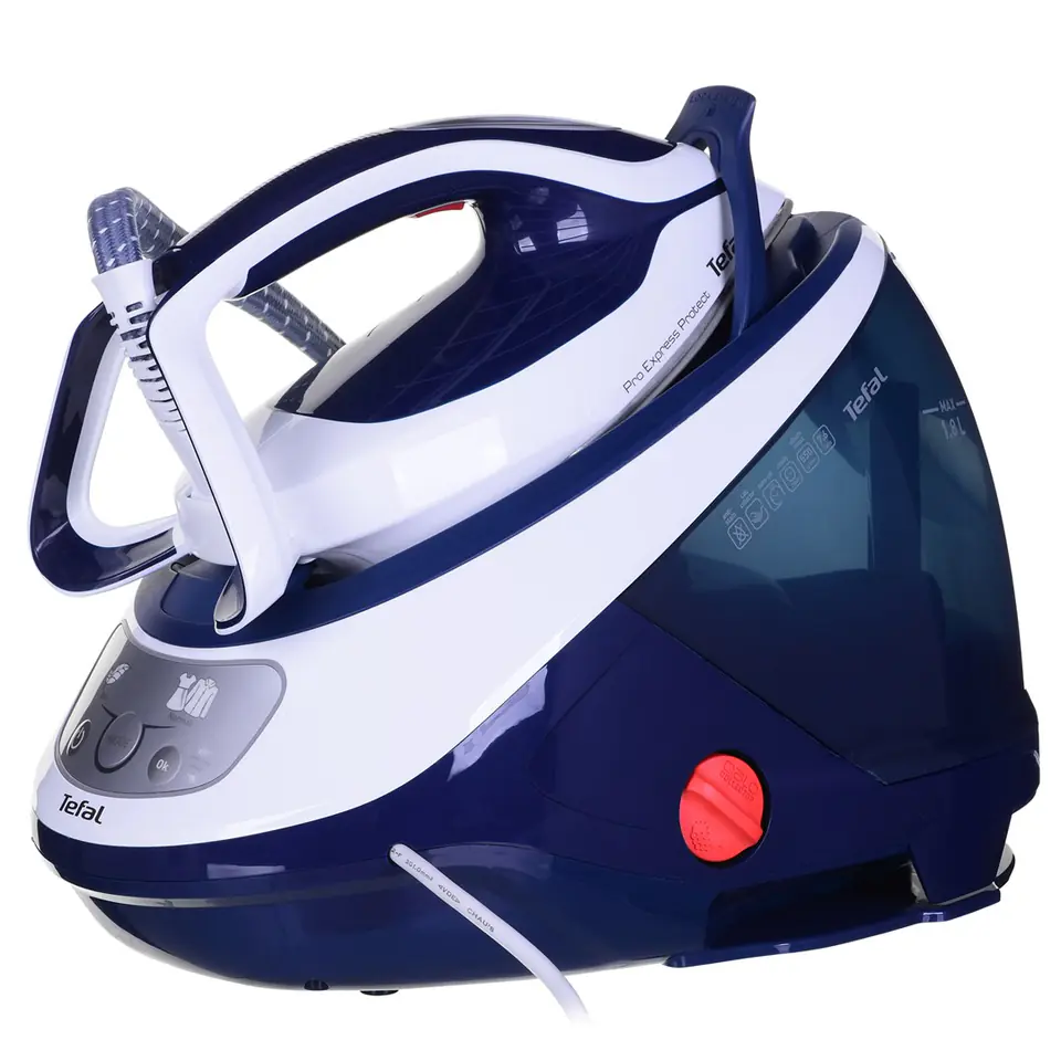 ⁨Tefal Pro Express Protect GV9221E0 steam ironing station 2600 W 1.8 L Blue, White Unpacked⁩ at Wasserman.eu