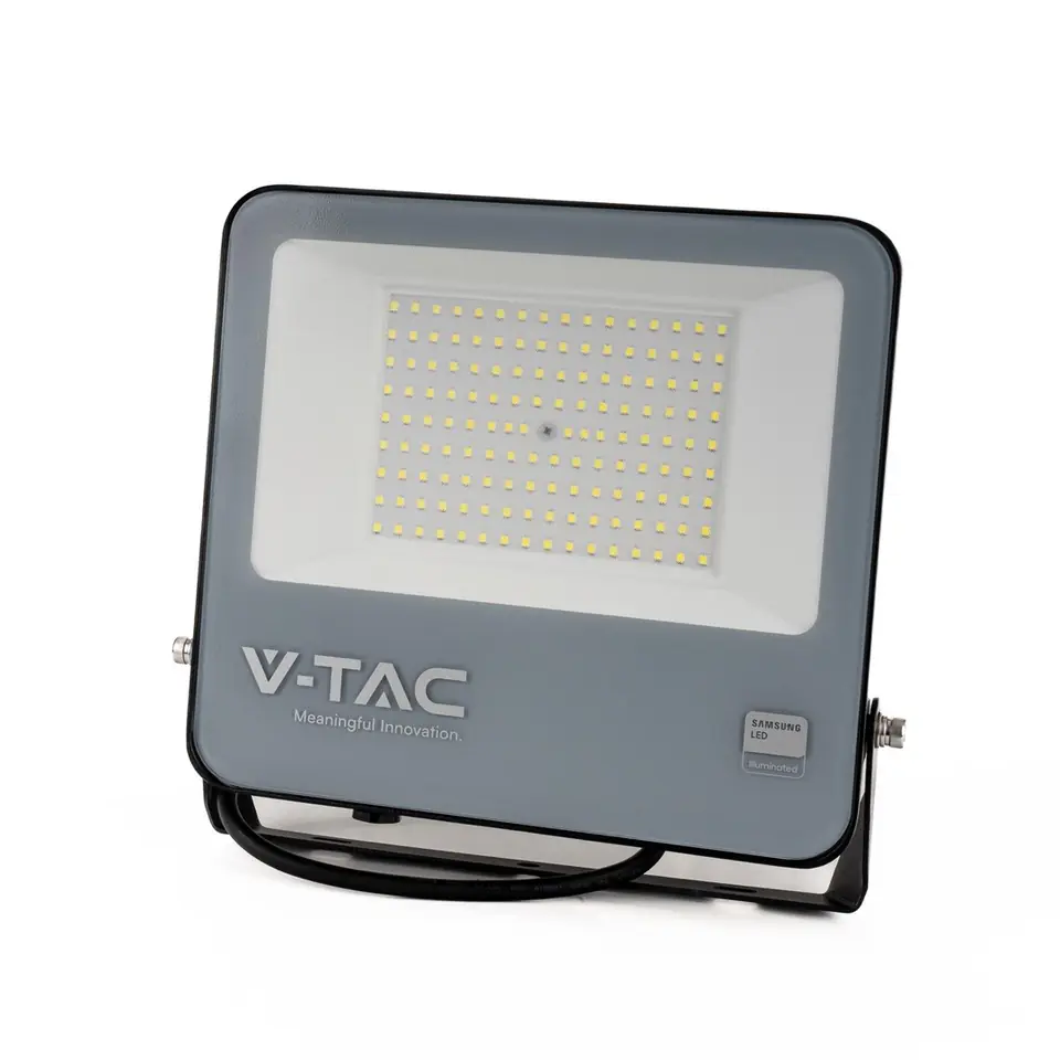 Projektor LED V-TAC 100W 100Lm/W Przewód 1mb SAMSUNG CHIP Czarny VT-44104 4000K 8700lm 5 Lat Gwarancji w sklepie Wasserman.eu