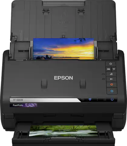 ⁨Epson FastFoto FF-680W Sheet-fed scanner 600 x 600 DPI A4 Black⁩ at Wasserman.eu