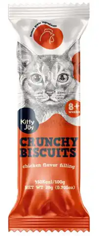 ⁨Kitty Joy Crunchy Biscuits Kurczak 20g⁩ w sklepie Wasserman.eu
