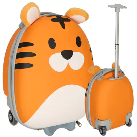 ⁨Walizka podróżna dla dzieci bagaż podręczny na kółkach tygrys⁩ w sklepie Wasserman.eu