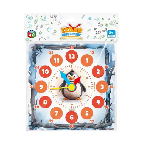 ⁨Zegar edukacyjny pingwinek⁩ w sklepie Wasserman.eu