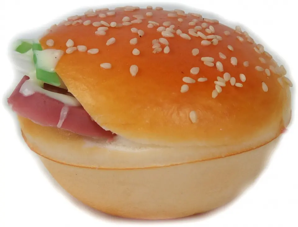 DUŻY HAMBURGER GNIOTEK MAGNES NA LODÓWKĘ w sklepie Wasserman.eu