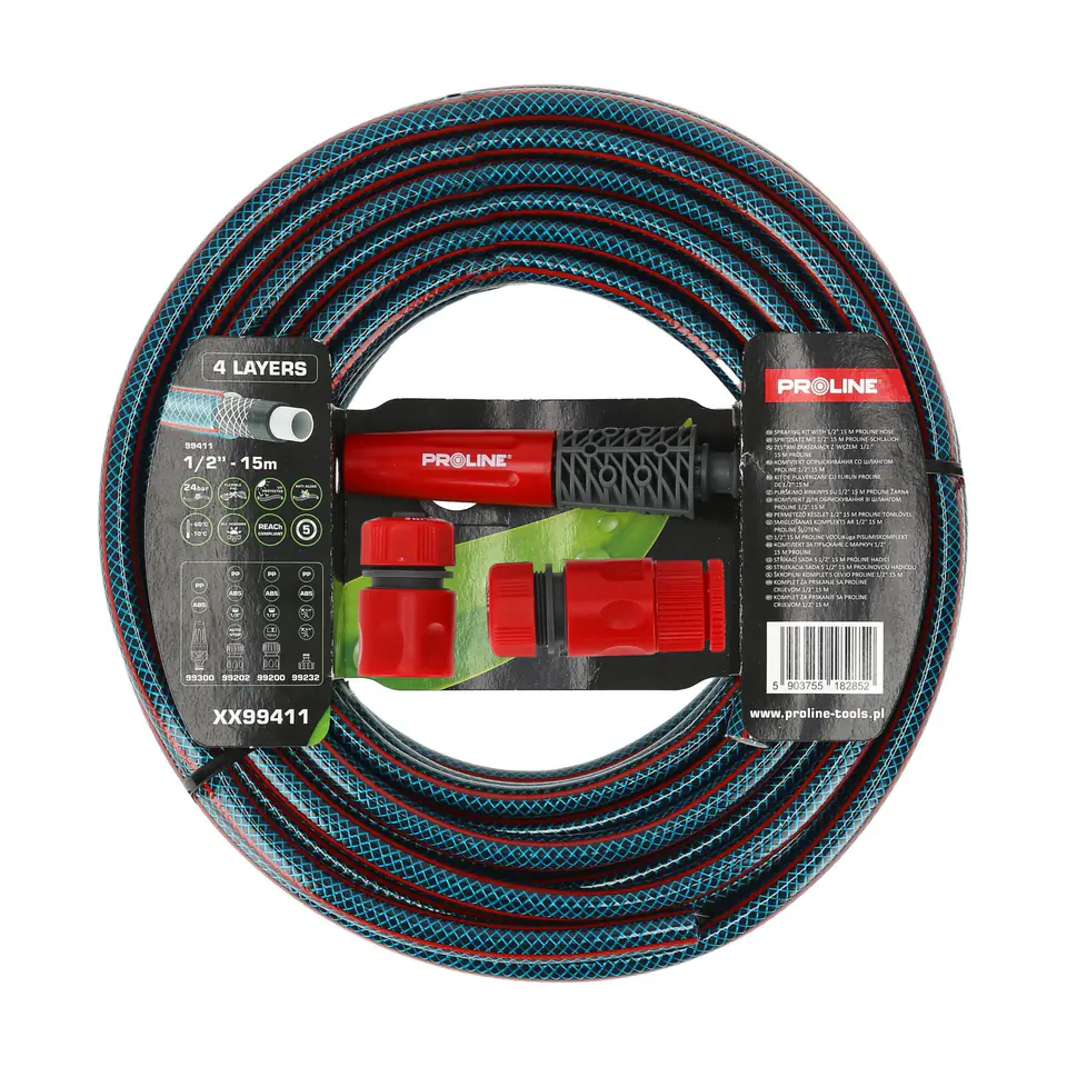 ⁨SPRAYING KIT WITH 1/2" 15 M PROLINE HOSE⁩ at Wasserman.eu