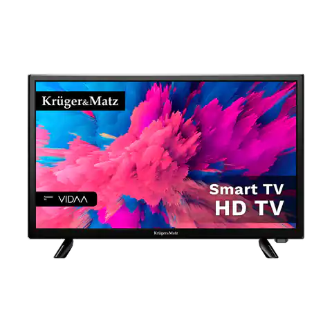 ⁨Telewizor 24" Kruger&Matz smart VIDAA  DVB-T2⁩ w sklepie Wasserman.eu