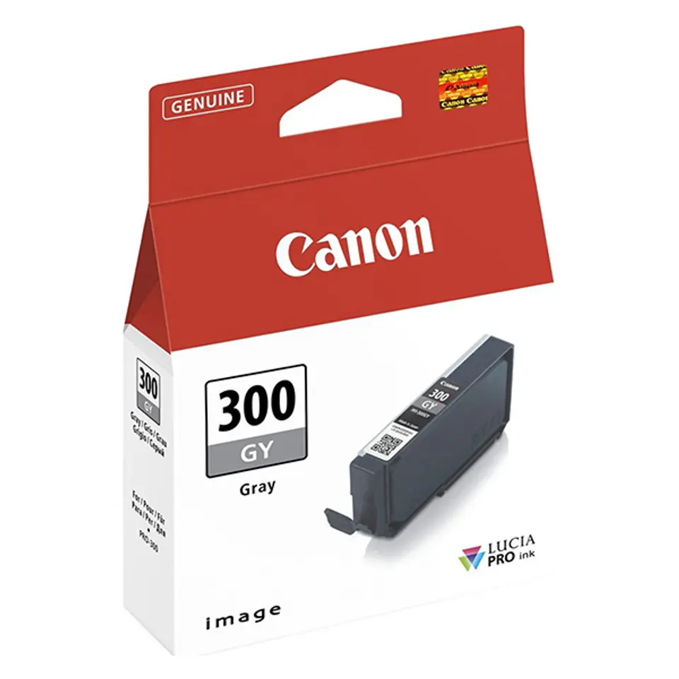 ⁨Canon original ink/ink PFI300GY, grey, 14,4ml, 4200C001, Canon imagePROGRAF PRO-300⁩ at Wasserman.eu