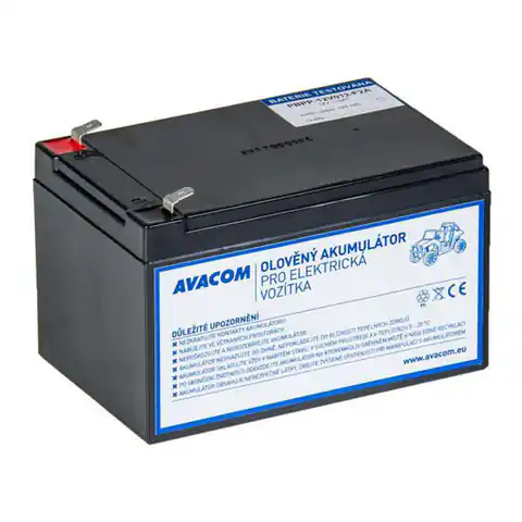 ⁨Avacom akumulator kwasowo-ołowiowy F2 dla Peg Pérego 12V, 12Ah, PBPP-12V012-F2A⁩ w sklepie Wasserman.eu