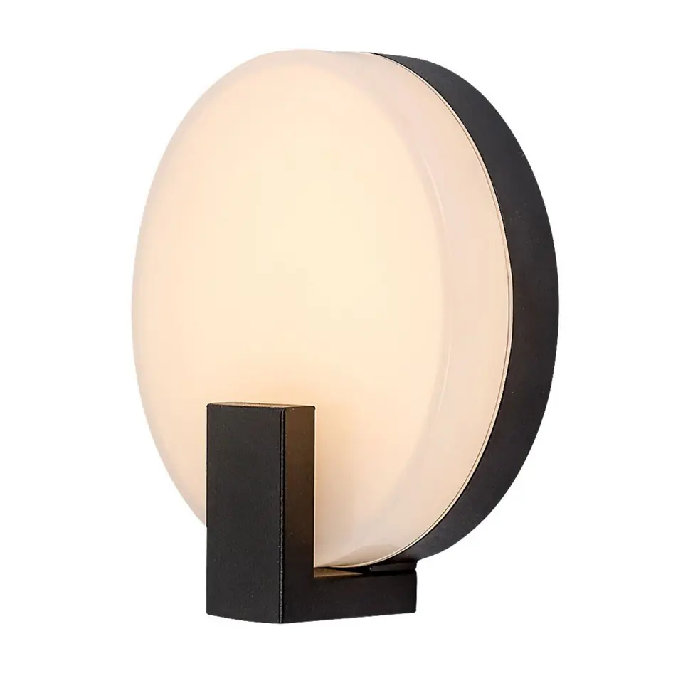 ⁨Lampa ścienna Rabalux Cyprus,outd.wall, LED10W, H19,5cm, black, IP44⁩ w sklepie Wasserman.eu