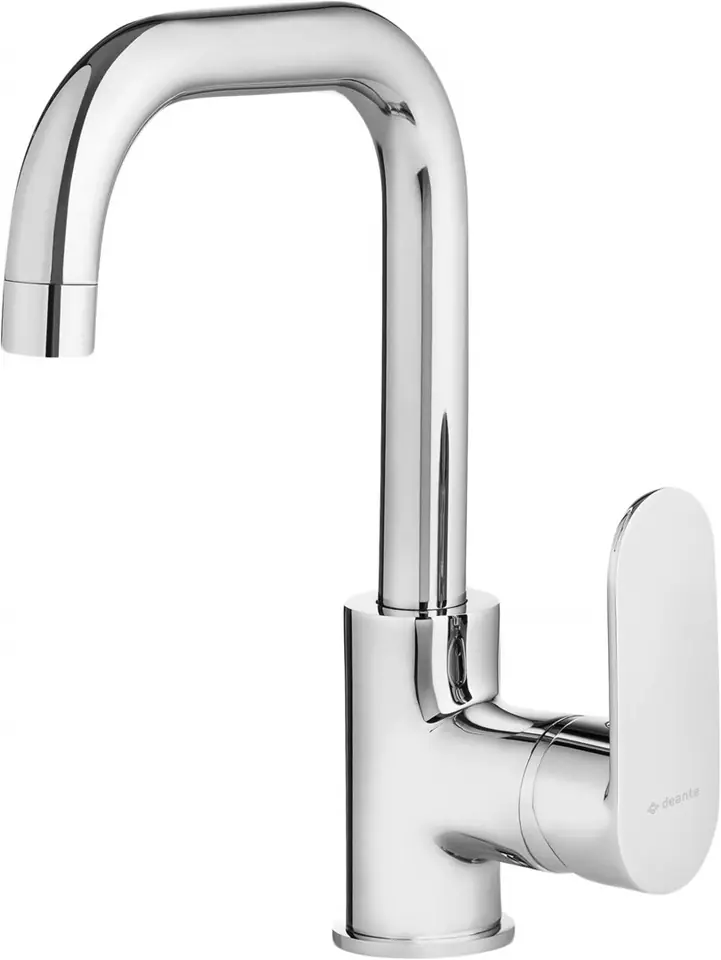 ⁨Basin mixer with rectangular spout⁩ at Wasserman.eu