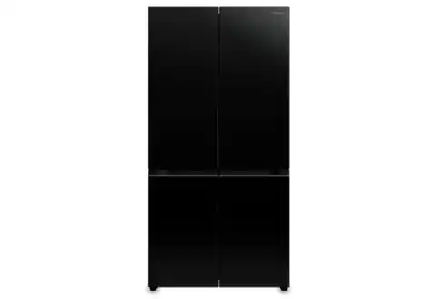 ⁨Hitachi French 4 Door refrigerator-freezer R-WB640PRU1-1 (GCK) black glass⁩ at Wasserman.eu
