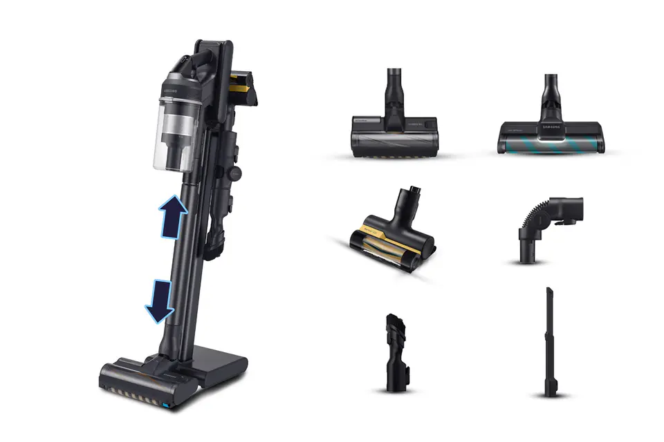 ⁨Samsung VS20C9554TK Stick vacuum Battery Dry Cyclonic Bagless 0.8 L 580 W Black⁩ at Wasserman.eu