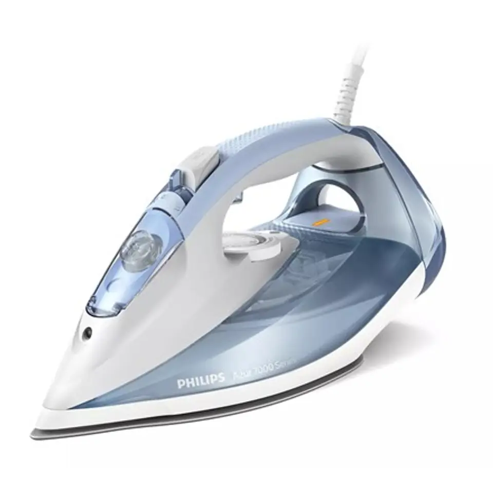 ⁨Philips 7000 series DST7011/20 iron Steam iron SteamGlide Plus soleplate 2600 W Blue, Grey⁩ at Wasserman.eu