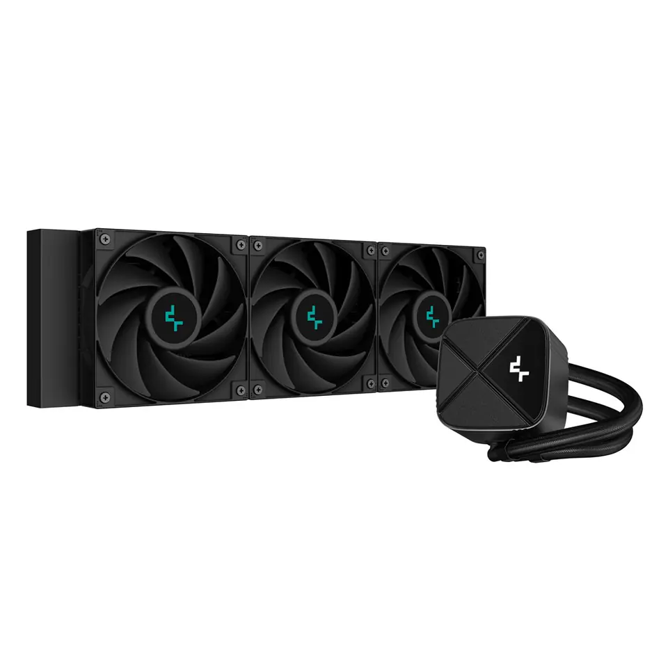 ⁨DeepCool LS720S Zero Dark Processor All-in-one liquid cooler 12 cm Black 1 pc(s)⁩ at Wasserman.eu