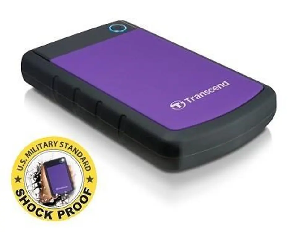 ⁨Transcend StoreJet 25H3P (USB 3.0), 2TB zewnętrzny dysk twarde Czarny, Fioletowy⁩ w sklepie Wasserman.eu
