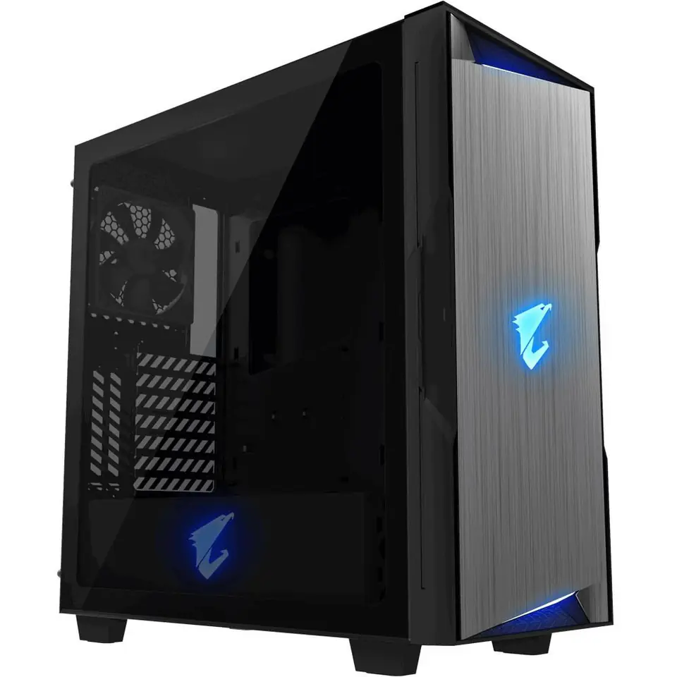 ⁨Gigabyte AORUS C300 GLASS Midi Tower Black⁩ at Wasserman.eu