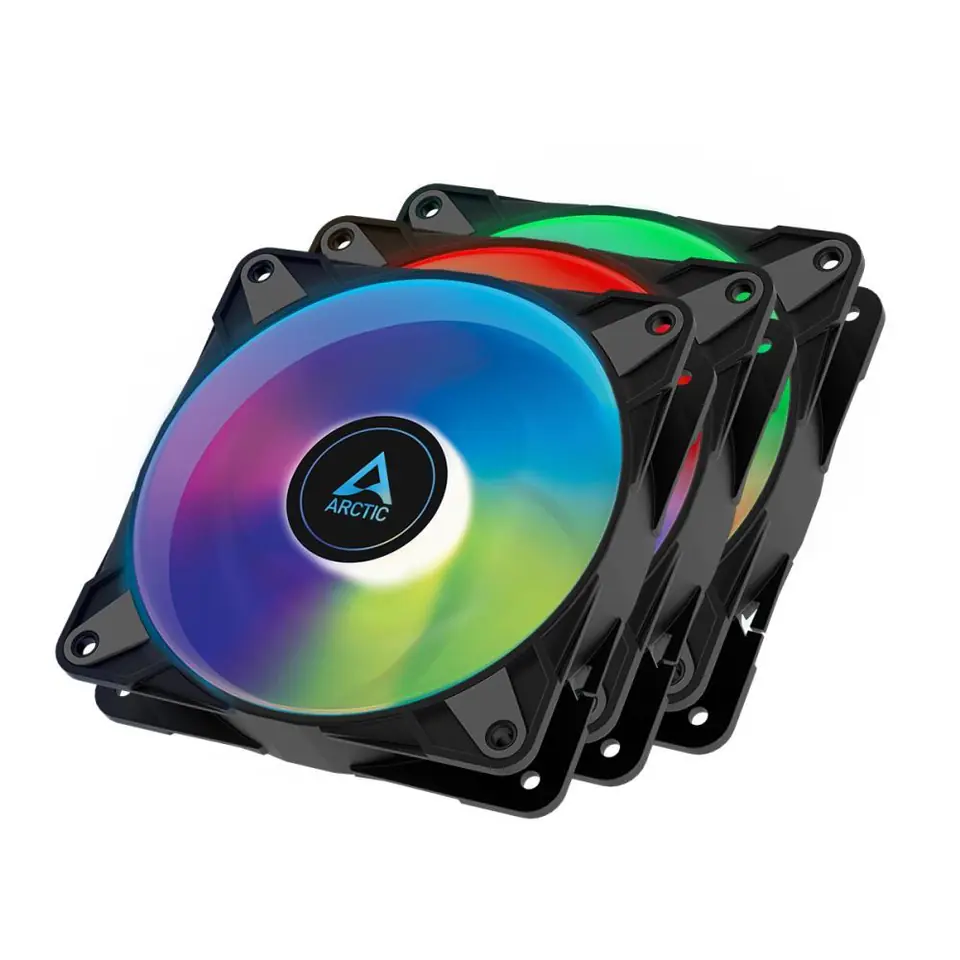 ⁨ARCTIC P12 PWM PST A-RGB 0dB Semi-Passive 120 mm Fan with Digital A-RGB Value Pack⁩ at Wasserman.eu