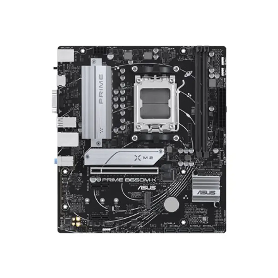 ⁨Asus | PRIME B650M-K | Processor family AMD | Processor socket AM5 | DDR5 | Supported hard disk drive interfaces SATA, M.2 | Num⁩ w sklepie Wasserman.eu