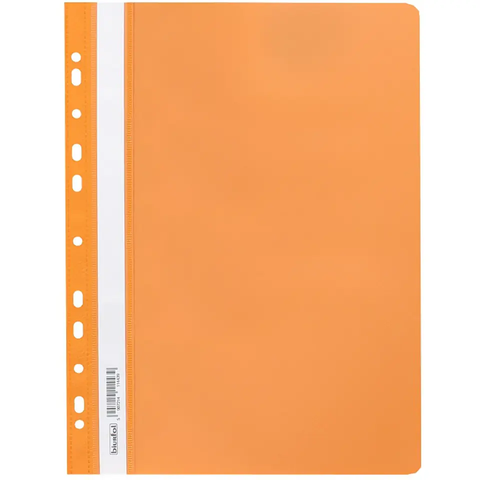 ⁨Skoroszyt na dokumenty miękki A4 wpinany do segregatora 20 sztuk pomarańczowy SPP-02-08 BIURFOL⁩ w sklepie Wasserman.eu