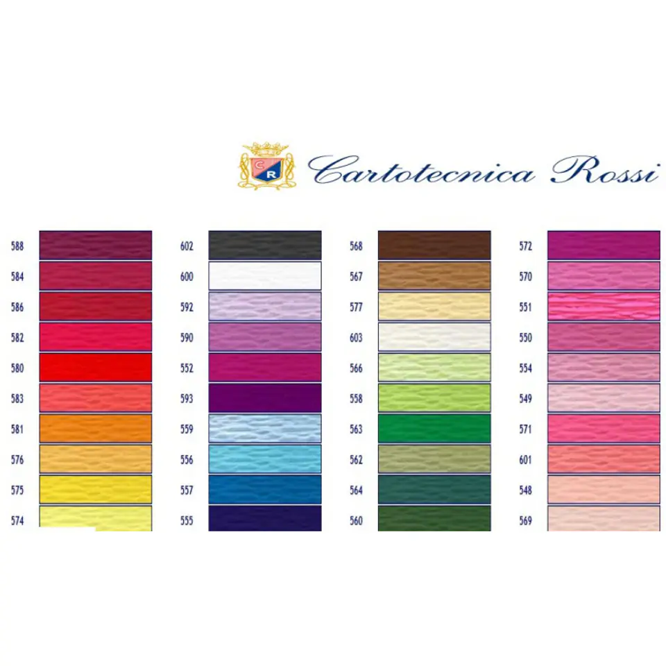 ⁨Bibuła karbowana, włoska gruba 180g oliwkowa 562 Cartotecnica Rossi⁩ w sklepie Wasserman.eu