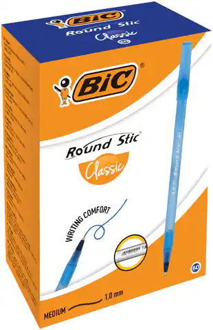 ⁨BIC Round Stic Classic Długopis niebieski BCL - pudełko - 60 sztuk⁩ w sklepie Wasserman.eu