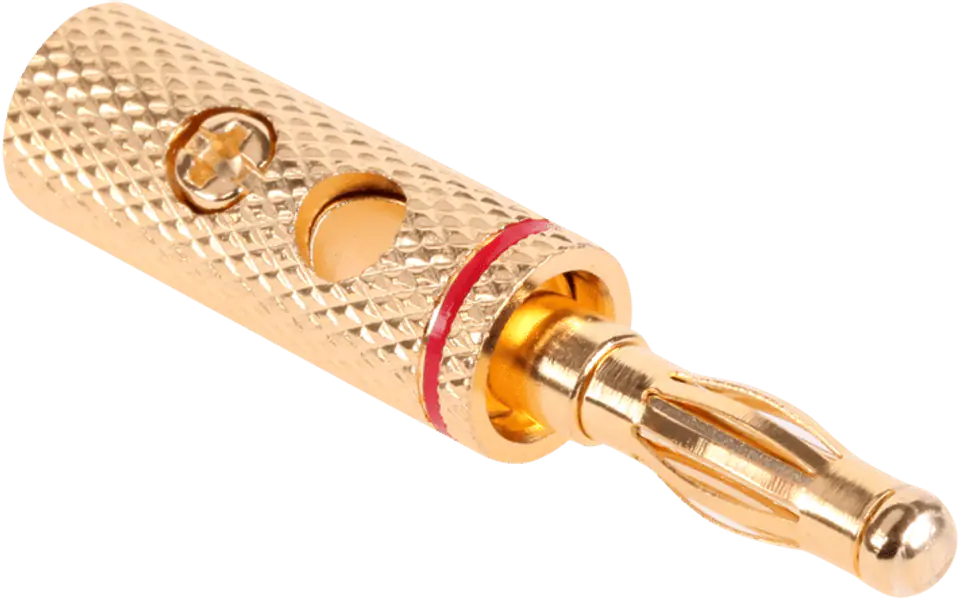 ⁨Wtyk głośnikowy banan złoty Cabletech⁩ w sklepie Wasserman.eu