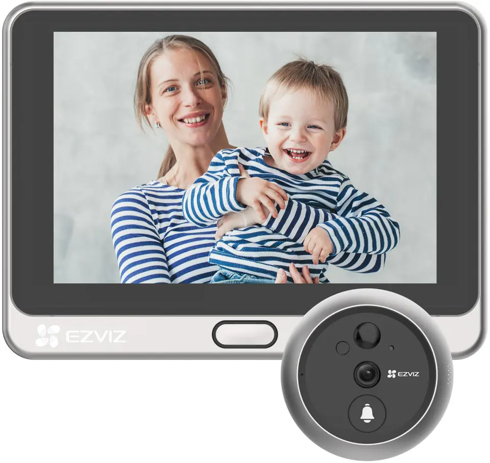 ⁨WIRELESS WIFI DOORBELL WITH VIEWFINDER EZVIZ DP2 CS-DP2-A0-6E2WPFBS⁩ at Wasserman.eu