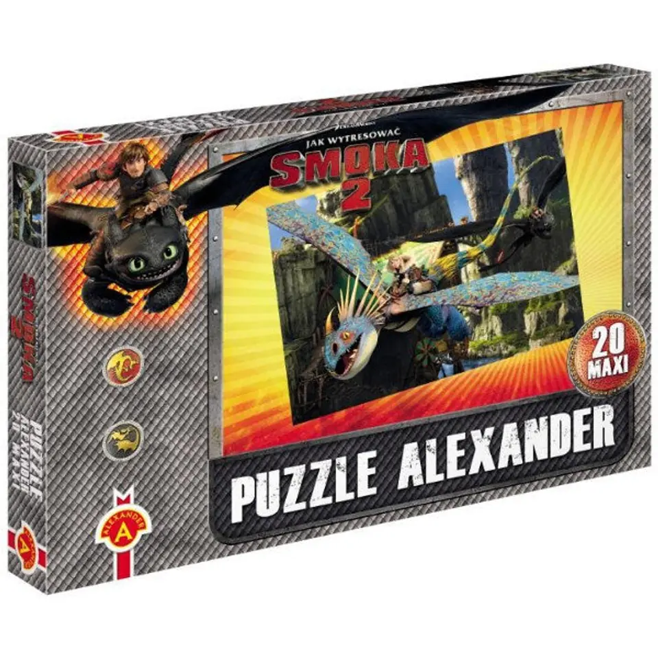 ⁨PUZZLE JAK WYTRESOWAĆ SMOKA 20 MAXI PROD POLSKI ALEXANDER⁩ w sklepie Wasserman.eu