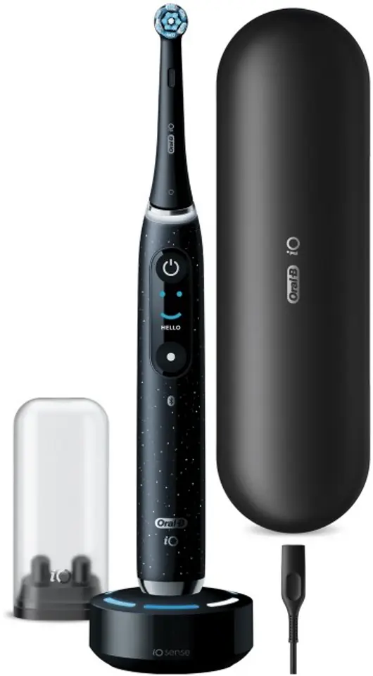 ⁨Oral-B | iO10 Series | Electric Toothbrush | Rechargeable | For adults | ml | Number of heads | Cosmic Black | Number of brush heads included 1 | Number of teeth brushing modes 7⁩ at Wasserman.eu