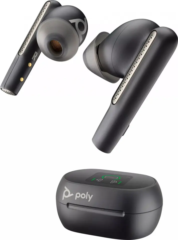 ⁨Słuchawki bezprzewodowe POLY Voyager Free 60+ UC (Czarny)⁩ w sklepie Wasserman.eu